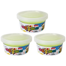 에듀클레이 낱색 3p, 연한연두, 3개