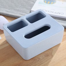 簡約多功能支架衛生紙盒 2個, 藍色