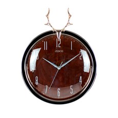 Jesco 狩獵戰利品掛鐘, 玫瑰金 + 棕色 + 黑色