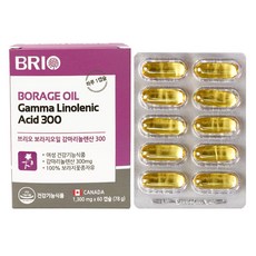 BRIO 琉璃苣油亞麻酸300膠囊, 60顆, 1個