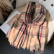딥톡 격자 무늬 따뜻한 머플러 목도리 DT0294