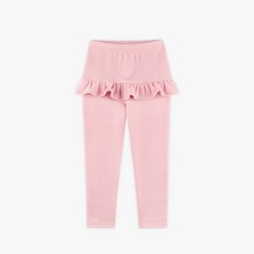 WALTONKIDS 女童小荷葉邊內刷毛內搭褲