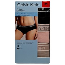 Calvin Klein凱文克萊 CALVIN KLEIN 女內褲三入組(M), 黑色 + 灰色 + 白色