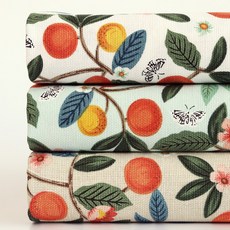 Chouchourum 花朵果實牛津布 3件組, 白色 + 薄荷色 + 米色, 3個