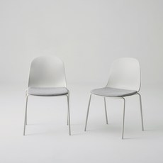 한샘 패드형 라이트 체어, 그레이, 2개