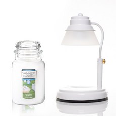 YANKee CANDLe 大號 623g + 定時融蠟燈組, 1個, 潔淨棉
