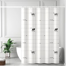 Karis 防水浴室隔間浴簾 A01 80 x 200 cm, 1個