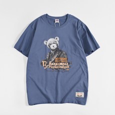 알럽홈 레트로 프린팅 통기성 반팔티