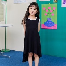 유라비 여아용 냉감 레이어링 원피스 + 4부 레깅스 세트