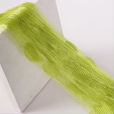 아티홈 하트라인 파티 실커튼 관통형, 아미그린