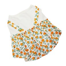 더그랑 寵物鬥牛犬種無袖連身裙, 橘色, 1個