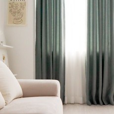 頂級Louis雙色飯店式遮光窗簾, 薄荷綠