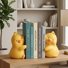Souplace 擁抱鴨象書架裝飾擺件 S261-0381, G(擁抱黃鴨)