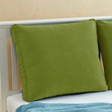 팜데코 직사각 침대 등쿠션 솜포함, 심플 올리브