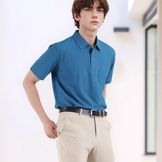 男士高彈力高爾夫Polo領短袖T恤 NBMT252