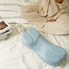 烏龜枕 寬版頸椎枕, 寧靜藍, 1個