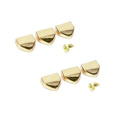 브랜드얀 가방끈 마감장식 13mm, 골드, 6개