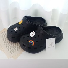 HARAMALL 女性增高拖鞋 RPS050, 240~250, 黑色