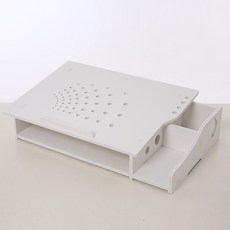 멀티 수납 노트북 받침대 YT_RC285, B형 화이트