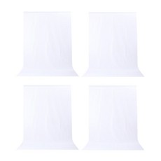 대한 촬영용 베이직 폴리 배경천 6 x 6 m, 4개, 단일상품(화이트)