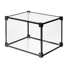 nOVA LIVING 普普藝術壓克力收納櫃 L, 透明 + 黑色