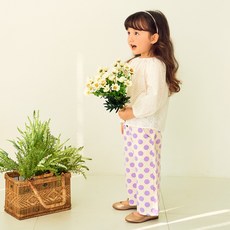 Lorry&Collin 兒童圓點寬褲