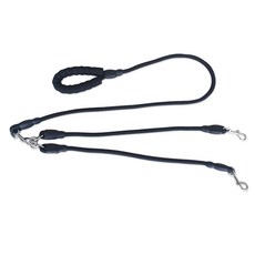 DOGWAG 多犬散步多功能繩索牽繩, 黑色