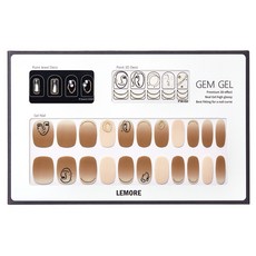 아이빛 르모어 젬젤 아트 젤네일스티커, 라인페이스(GG06), 1개