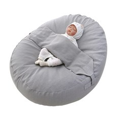 이몽 EPP 달숨 역류방지쿠션 + 베개, 라이트그레이 단색