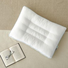 Modern House 防過敏 飯店羽絨棉 低頸椎枕, 1個, 白色