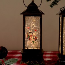 Qstore復古情調LED聖誕水球音樂盒, 01. 雪人