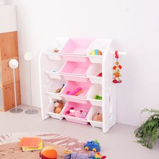 미루 초이스 4단 와이드 베이직 정리함, 핑크, 1개