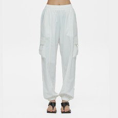 뮬라웨어 여성용 스퀘어 립 우븐 조거 팬츠 AWSDLP144