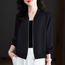 POPLARNC 女款Lind緞面拉鍊大尺碼夾克 P24SPJP010310