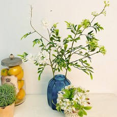 聖誕節金色迷你繡球花枝 88cm 12入, 綠色