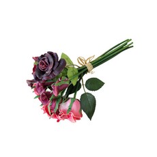 人造花玫瑰室內花束 RD_2051, 粉紫色