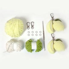 멜로우스토리 레몬 키링 니팅 키트, 혼합색상, 1개