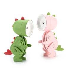 Haram LED 折疊式迷你手電筒 一鍵式照明 恐龍2件組, 隨機出貨