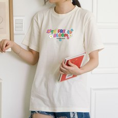 험블스튜디오 여성용 통기성 박스티 여름옷 반팔 17수 티셔츠 ROC_04