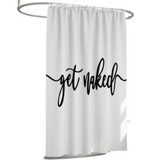 Reorders 簡約字母防水浴簾 ql43x, 1個, 多色(混合)色