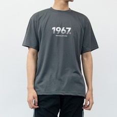 HumbleStudio 男款 1967 字母印花機能性運動短袖T恤 KK_123