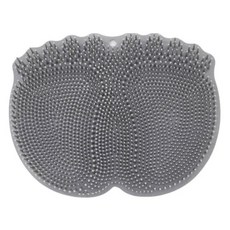 엣지프로 실리콘 풋 브러쉬 발세척 매트 풋클리너 그레이, 1개입, 1개