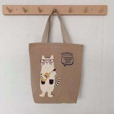 Illue貓咪刺繡環保帆布包