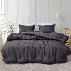 Linum ARTIGA 莫代爾四季柔軟Mongble車縫被, 黑色