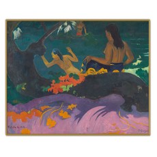 名畫 高更 在海邊 PG-03, 邊框金