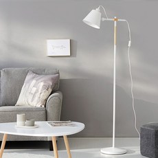 마켓비 NORDI 장스탠드 E26 KS2088F, 화이트