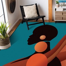 이정데코 아프리카 시너리 에스닉 사각 러그