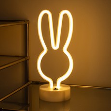 Luaz LED 霓虹燈 氣氛燈 室內裝飾 感性桌燈 照明 兔子, 混合色