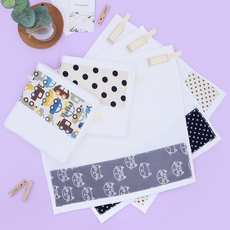 비단길 모무 어린이집 고리 핸드타월 감성, 랜덤발송, 5개