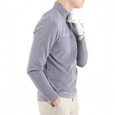 버팔로 남성용 미세 기모 아웃도어 하이넥 집업 티셔츠 YDHL621